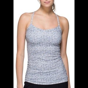 Lululemon Power Y tank *Luon Petite Fleur